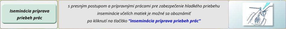Iseminácia príprava priebeh prác s presným postupom a prípravnými prácami pre zabezpečenie hladkého priebehu inseminácie včelích matiek je možné sa oboznámiť po kliknutí na tlačítko “inseminácia príprava priebeh prác”